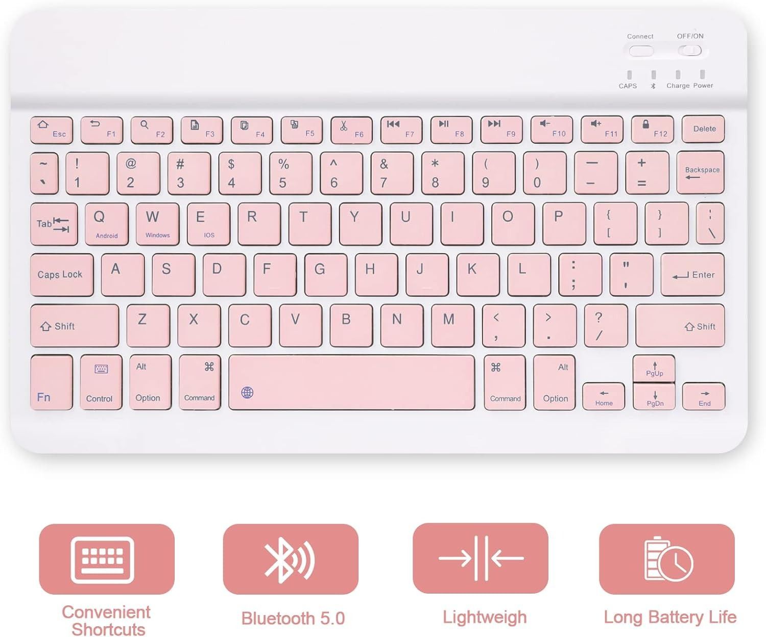 Keyboard + Tablet Case for Samsung Galaxy Tab A7 10.4 inch/ (T500/T505) Magnetic Bluetooth Keyboard Leather Flip Cover