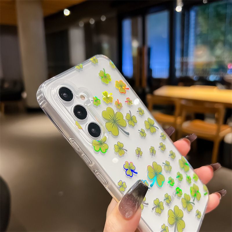 Luxury Fashion Colorful Flowers Transparent Phone Case for Samsung A56 A36 A26 A16 A06 A55 A35 A25 A15 A54 A34 A24 A14 Ultra High Quality Back Cover