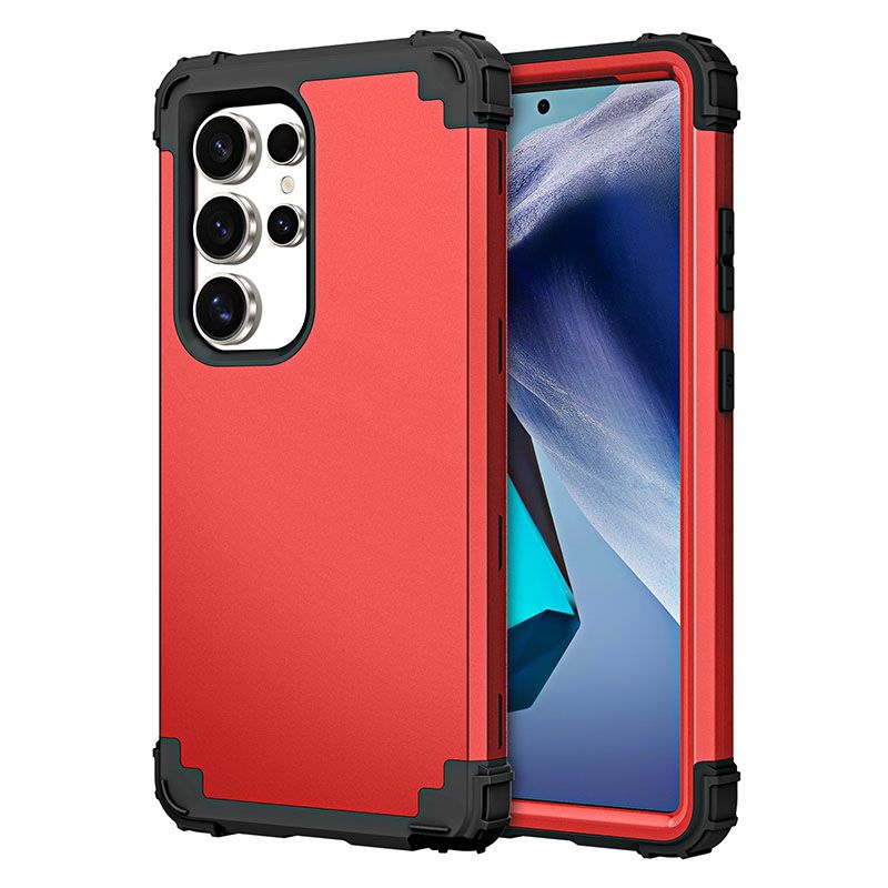 Phone Case For Samsung Galaxy S25 S24 FE S23 Plus S22 S21 Plus S20 Ultra Note 20 Ultra 10 Plus 9 8 S10e S10 Plus S9 S8 Plus 3 in 1 Hybrid Hard PC Silicone Heavy Duty Rugged Bumper