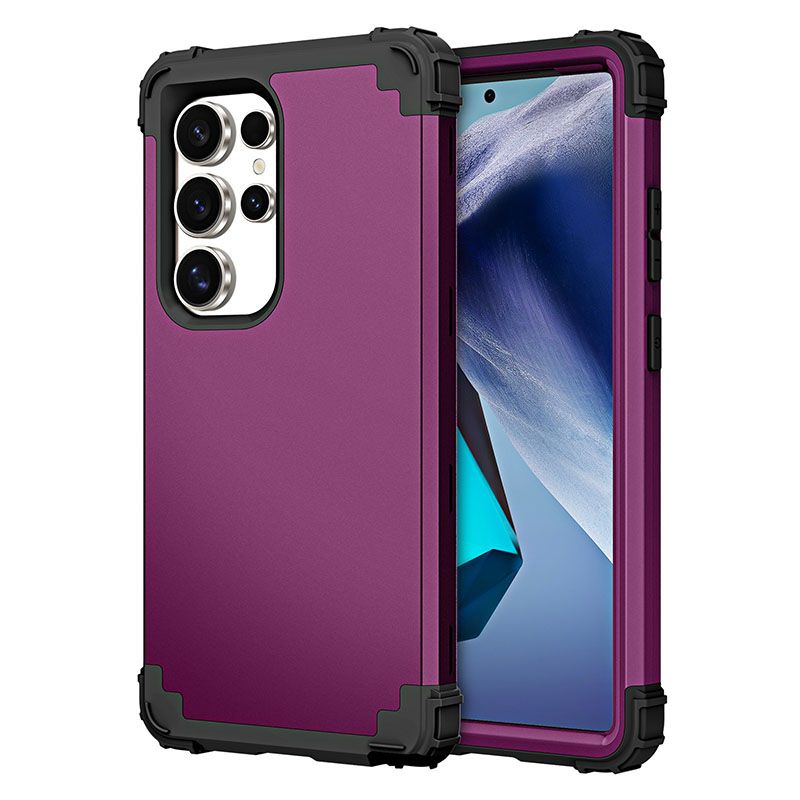Phone Case For Samsung Galaxy S25 S24 FE S23 Plus S22 S21 Plus S20 Ultra Note 20 Ultra 10 Plus 9 8 S10e S10 Plus S9 S8 Plus 3 in 1 Hybrid Hard PC Silicone Heavy Duty Rugged Bumper