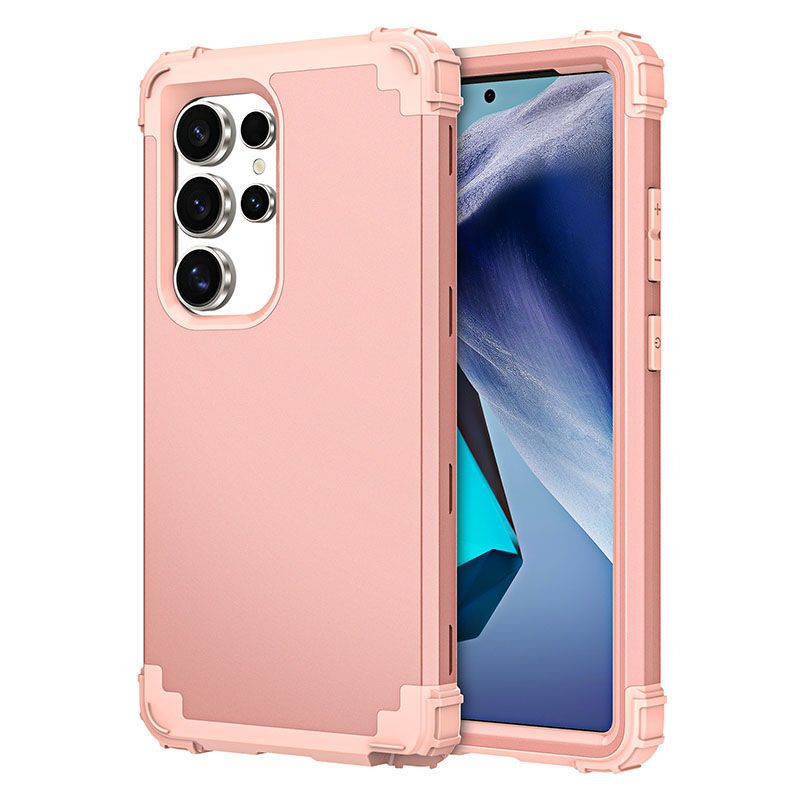 Phone Case For Samsung Galaxy S25 S24 FE S23 Plus S22 S21 Plus S20 Ultra Note 20 Ultra 10 Plus 9 8 S10e S10 Plus S9 S8 Plus 3 in 1 Hybrid Hard PC Silicone Heavy Duty Rugged Bumper