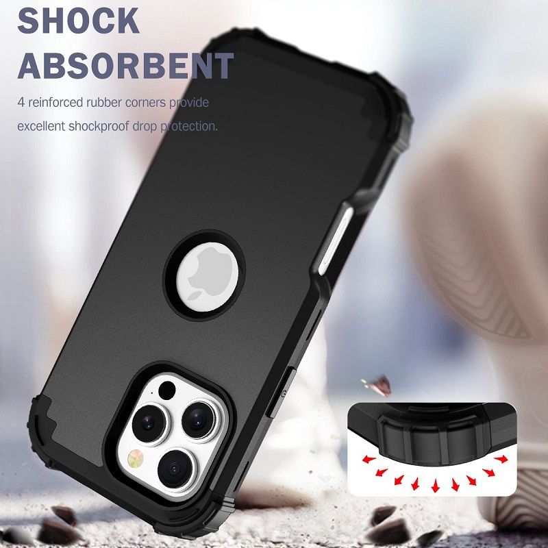 Phone Case For iPhone 16e 16 15 14 12 13 11 Pro Max 16 Plus 15 Plus 14 Plus 13 12 Mini XS Max XR X 8 7 Plus 3 in 1 Hybrid Hard PC Silicone Heavy Duty Rugged Bumper
