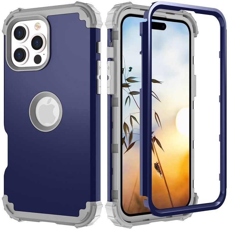 Phone Case For iPhone 16e 16 15 14 12 13 11 Pro Max 16 Plus 15 Plus 14 Plus 13 12 Mini XS Max XR X 8 7 Plus 3 in 1 Hybrid Hard PC Silicone Heavy Duty Rugged Bumper