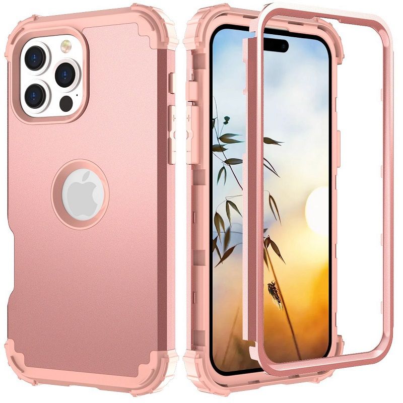 Phone Case For iPhone 16e 16 15 14 12 13 11 Pro Max 16 Plus 15 Plus 14 Plus 13 12 Mini XS Max XR X 8 7 Plus 3 in 1 Hybrid Hard PC Silicone Heavy Duty Rugged Bumper