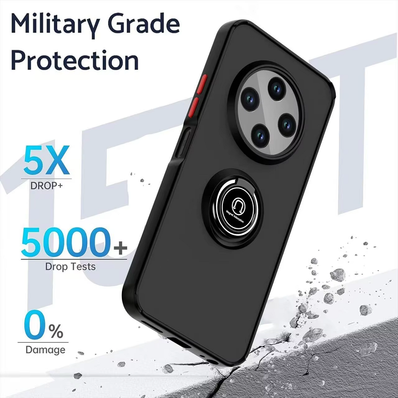 Phone Case for Tecno Spark 30C Shockproof Bumper [Drop-Protection] Case with Ring Holder Stand Magnetic Cover