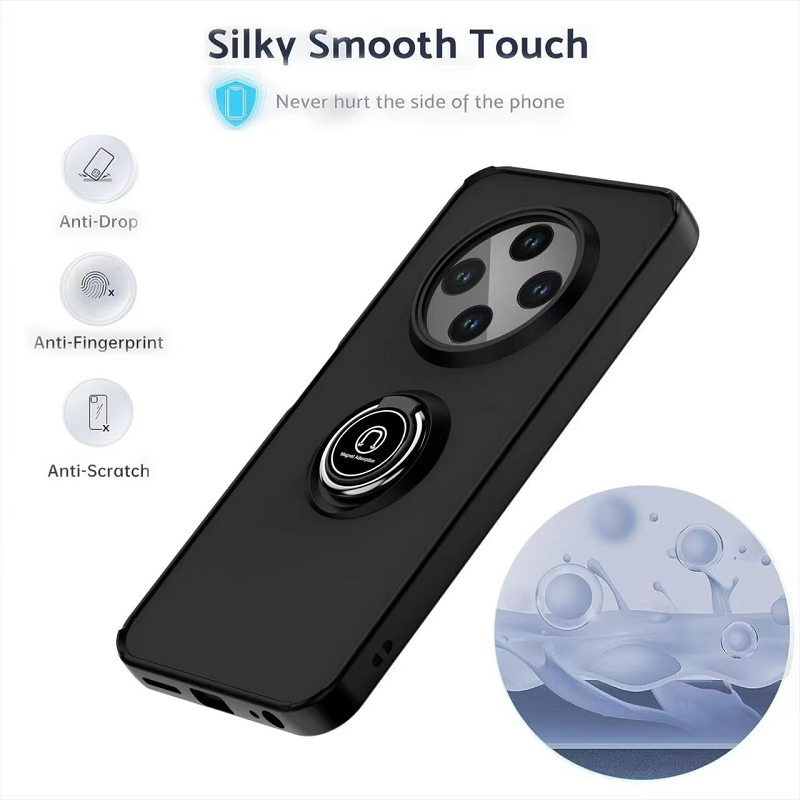 Phone Case for Tecno Spark 30C Shockproof Bumper [Drop-Protection] Case with Ring Holder Stand Magnetic Cover