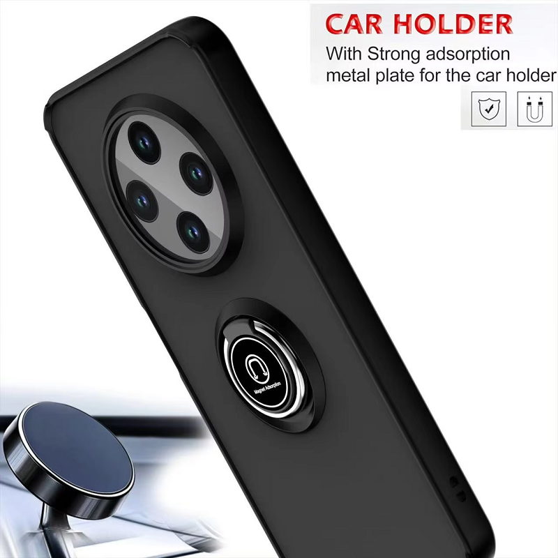 Phone Case for Tecno Spark 30C Shockproof Bumper [Drop-Protection] Case with Ring Holder Stand Magnetic Cover