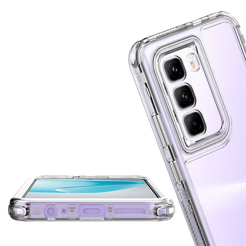 Cover for Infinix Hot 50 Pro+ Transparent 3 in 1 Soft Hard Combination Phone Case for Infinix Hot 50 Pro Plus