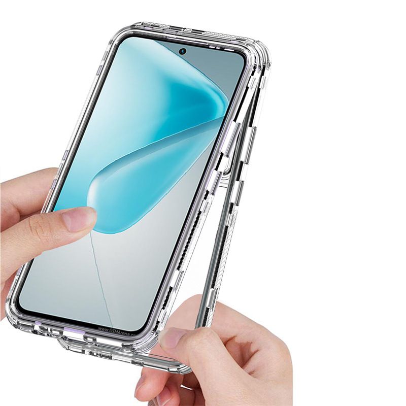 Cover for Infinix Hot 50 Pro+ Transparent 3 in 1 Soft Hard Combination Phone Case for Infinix Hot 50 Pro Plus