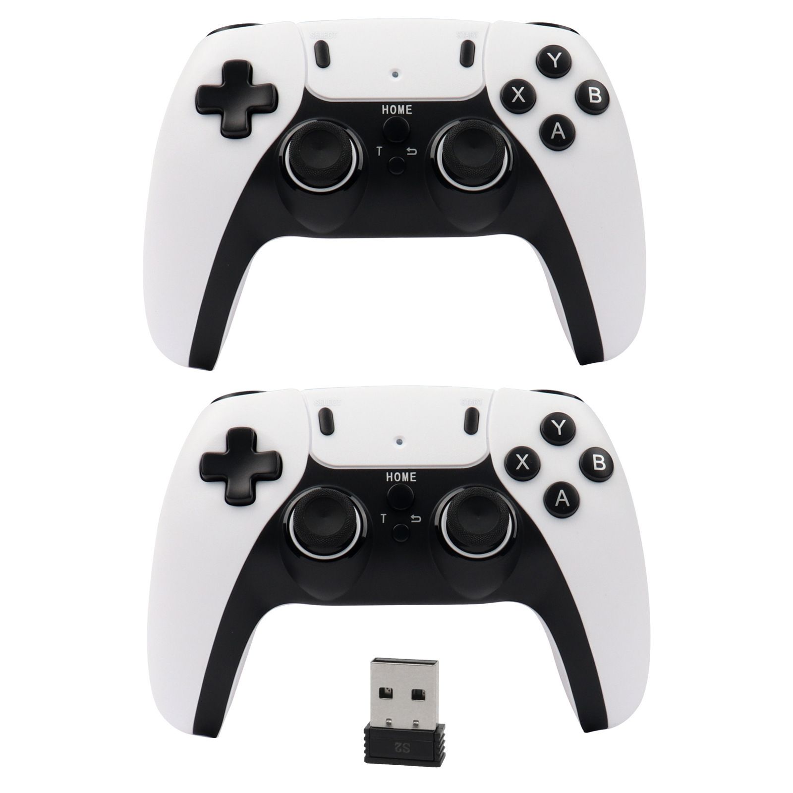 Gamepad Video Game Joystick Buttons Wireless BT P4 Gaming Controller Compatible with P4/P3/PC/Android/Smart TV Box Console