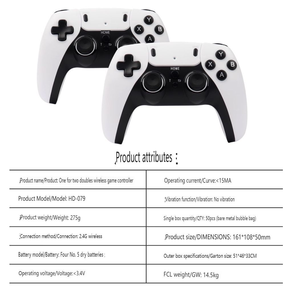 Gamepad Video Game Joystick Buttons Wireless BT P4 Gaming Controller Compatible with P4/P3/PC/Android/Smart TV Box Console