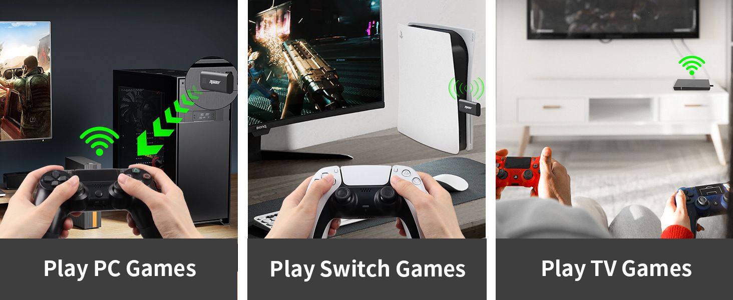 PS4/PS5 Bluetooth Converter SWITCH Gamepad Compatible PC Android TV Box USB Adapter
