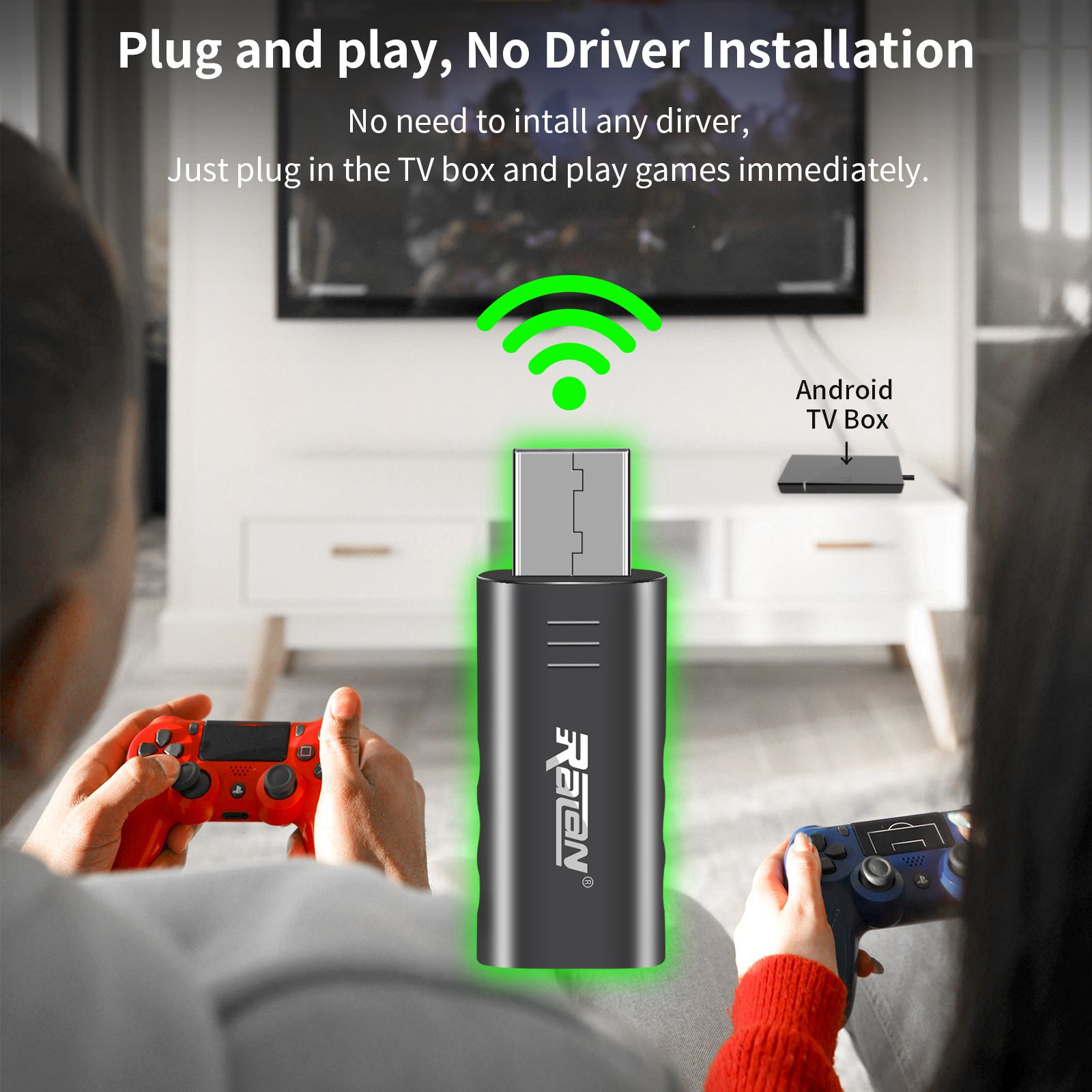 PS4/PS5 Bluetooth Converter SWITCH Gamepad Compatible PC Android TV Box USB Adapter