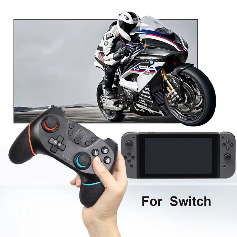 Wireless Controller Compatible for Nintendo Switch Adjustable Turbo with 6-Axis Vibration Gamepad for PC/NS Lite Console
