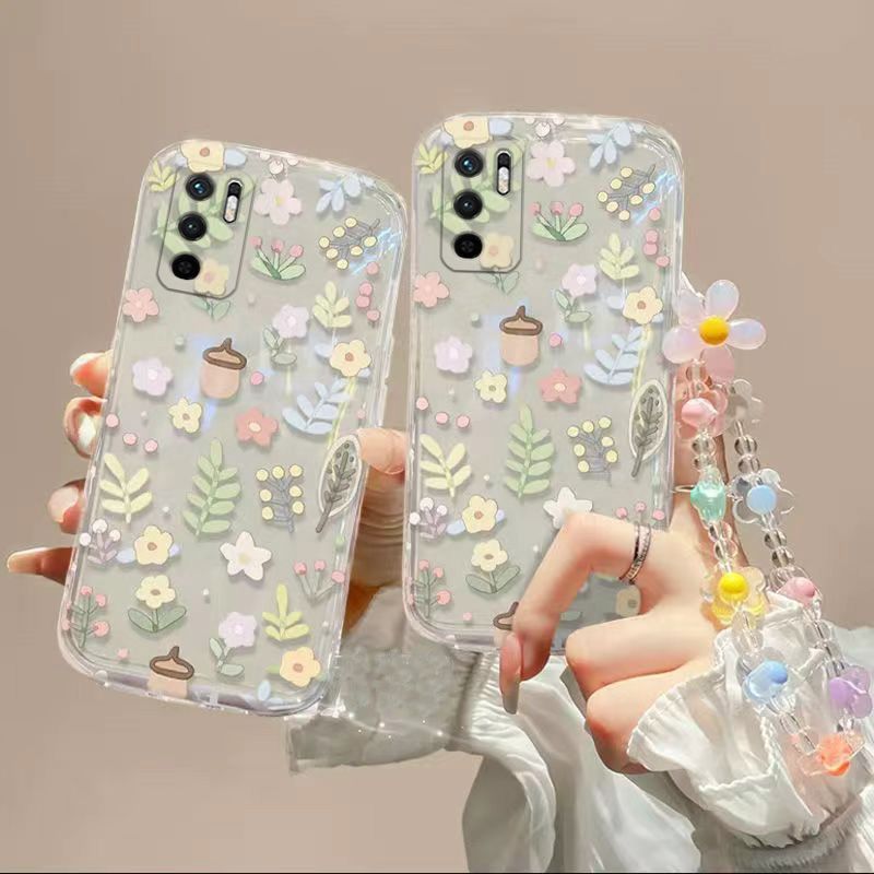 Phone Case for Xiaomi Redmi Note 10 5G Fashion Flowers Soft Case Fall Prevention Protective Cover for Xiaomi Redmi Note 10 5G