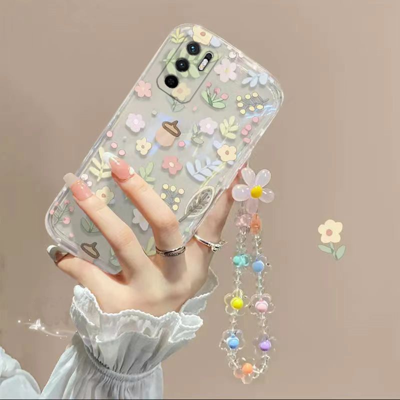 Phone Case for Xiaomi Redmi Note 10 5G Fashion Flowers Soft Case Fall Prevention Protective Cover for Xiaomi Redmi Note 10 5G
