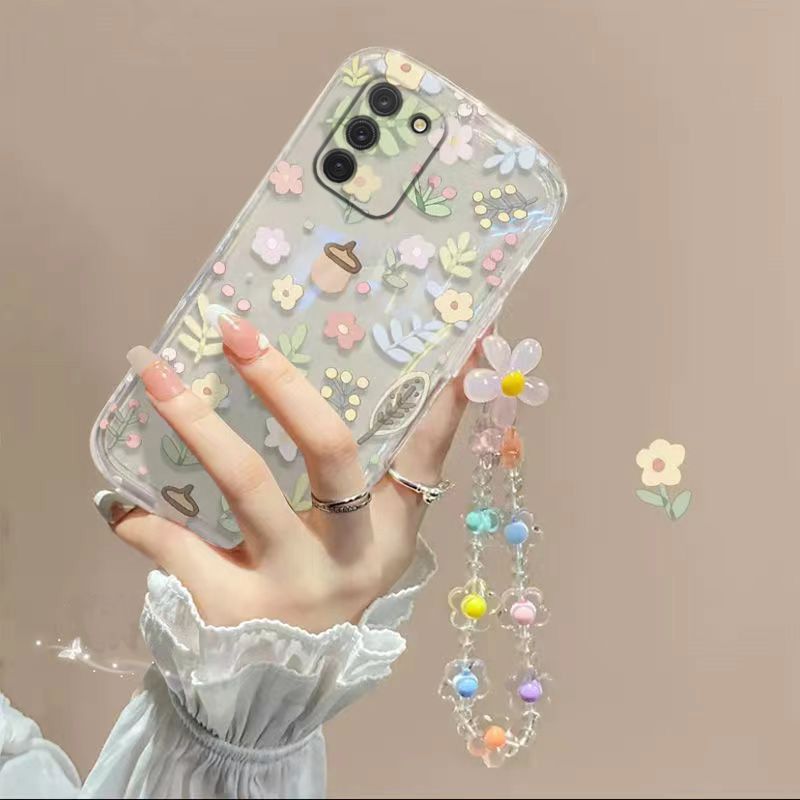 Phone Case for Samsung Galaxy S10 Lite Fashion Flowers Soft Case Fall Prevention Protective Cover for Samsung Galaxy S10 Lite