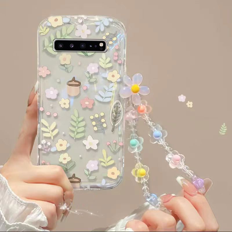 Phone Case for Samsung Galaxy S10 6.7" Fashion Flowers Soft Case Fall Prevention Protective Cover for Samsung Galaxy S10 5G