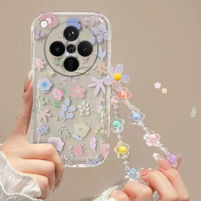 Phone Case for OPPO Find X8s Plus Fashion Flowers Soft Case Fall Prevention Protective Cover for OPPO Find X8s+
