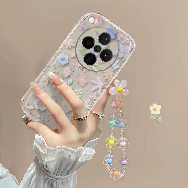 Phone Case for OPPO Find X8s Plus Fashion Flowers Soft Case Fall Prevention Protective Cover for OPPO Find X8s+