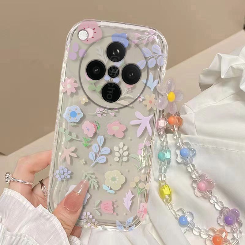 Phone Case for OPPO Find X8s Plus Fashion Flowers Soft Case Fall Prevention Protective Cover for OPPO Find X8s+