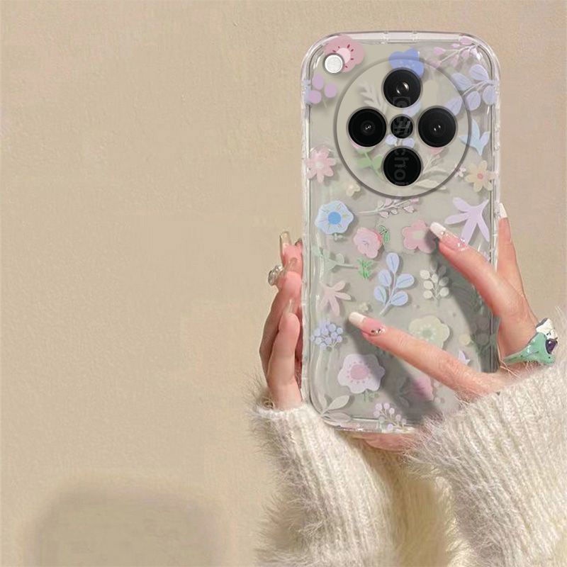 Phone Case for OPPO Find X8s Plus Fashion Flowers Soft Case Fall Prevention Protective Cover for OPPO Find X8s+