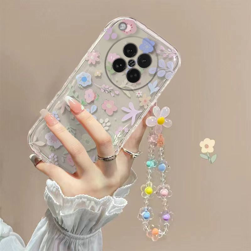 Phone Case for OPPO Find X8s Fashion Flowers Soft Case Fall Prevention Protective Cover for OPPO Find X8s