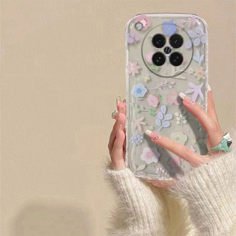 Phone Case for OPPO Find X8s Fashion Flowers Soft Case Fall Prevention Protective Cover for OPPO Find X8s