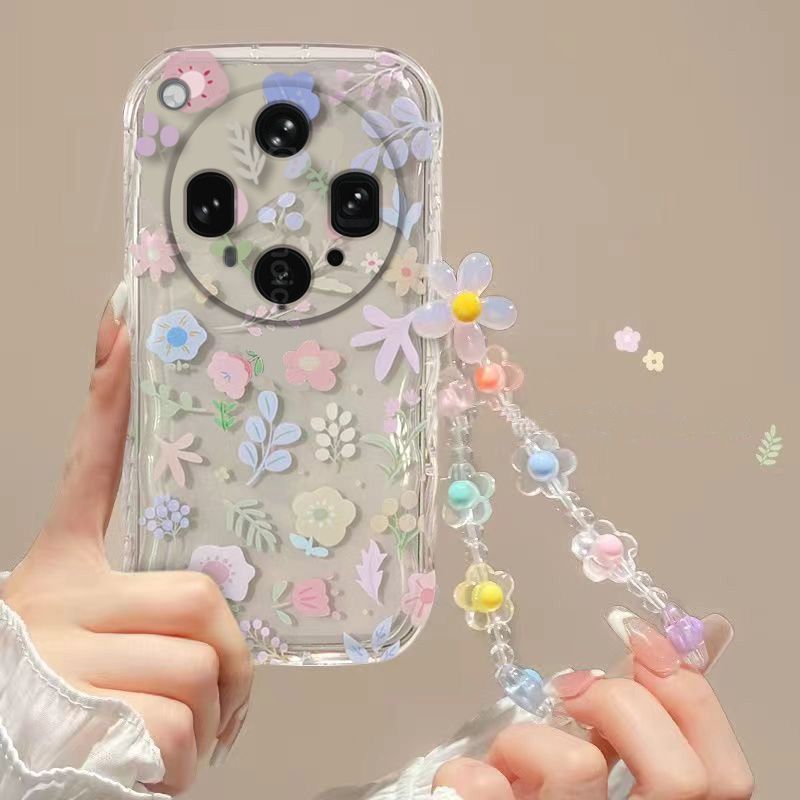 Phone Case for OPPO Find X8 Ultra Fashion Flowers Soft Case Fall Prevention Protective Cover for OPPO Find X8 Ultra