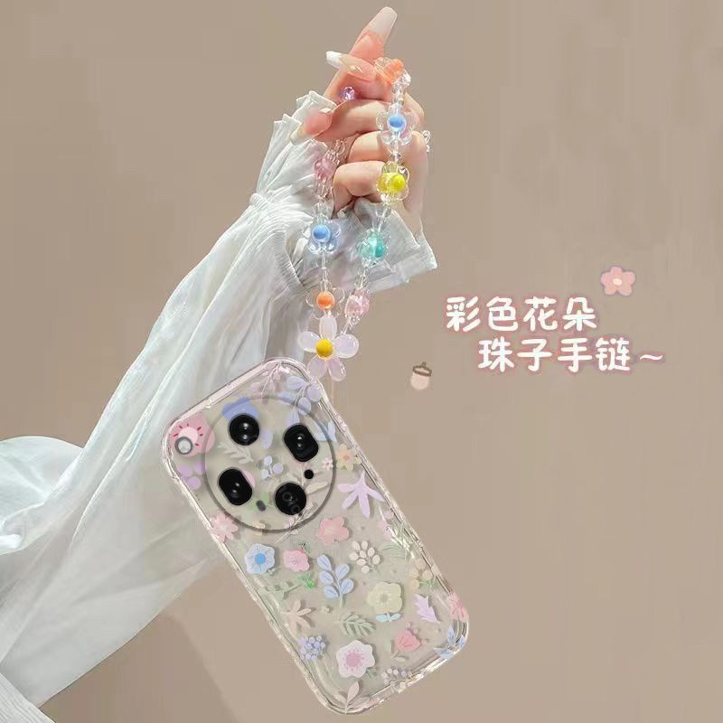 Phone Case for OPPO Find X8 Ultra Fashion Flowers Soft Case Fall Prevention Protective Cover for OPPO Find X8 Ultra