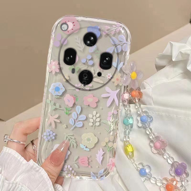Phone Case for OPPO Find X8 Ultra Fashion Flowers Soft Case Fall Prevention Protective Cover for OPPO Find X8 Ultra