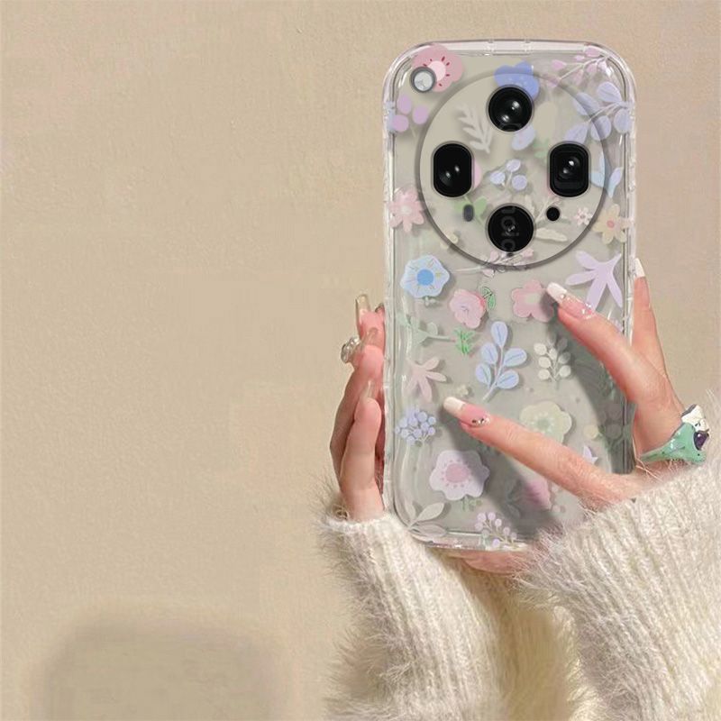 Phone Case for OPPO Find X8 Ultra Fashion Flowers Soft Case Fall Prevention Protective Cover for OPPO Find X8 Ultra