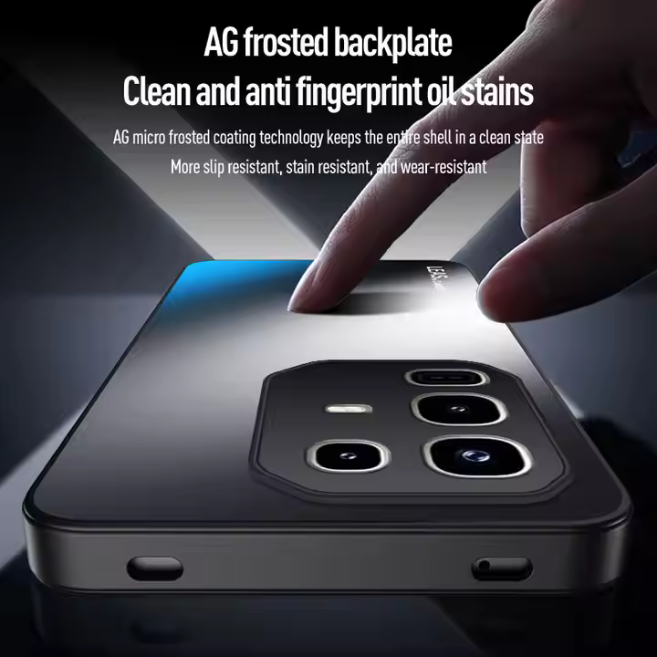 Matte Skin-feeling AG Lens Hard Back Cover Case For Infinix Note 50 Pro 4G / X6855 Soft TPU Phone Shell Protection Bumper
