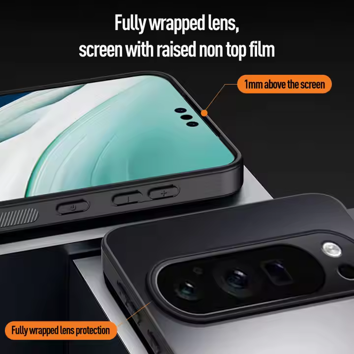 Matte Skin-feeling AG Lens Protection Hard Back Cover Case for Google Pixel 9a 9 Pro XL 8a 8 Pro 7a 7 Pro 6a 6 Pro Soft TPU Phone Shell Bumper