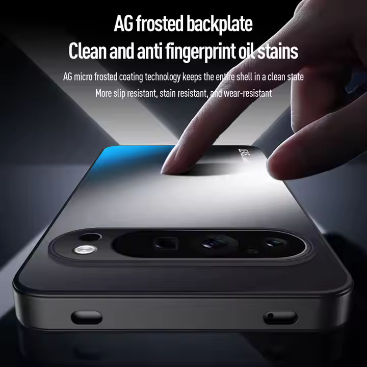 Matte Skin-feeling AG Lens Protection Hard Back Cover Case for Google Pixel 9a 9 Pro XL 8a 8 Pro 7a 7 Pro 6a 6 Pro Soft TPU Phone Shell Bumper