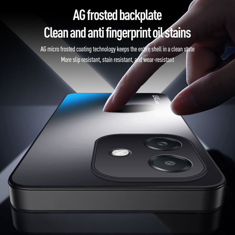 Matte Skin-feeling AG Lens Protection Hard Back Cover Case for OPPO A3 A3X A40 Soft TPU Phone Shell Bumper