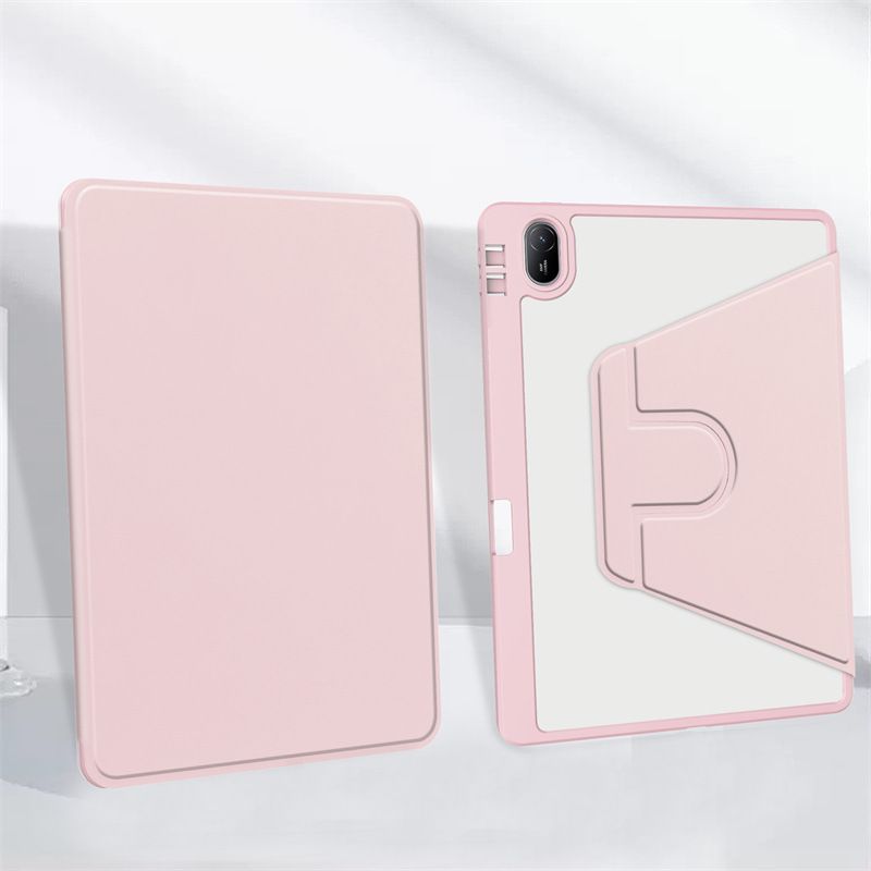 Protective Case for Huawei Matepad SE11 2024 with Pen Holder 360 Degree Swivel Protective Stand Smart Tablet Ultra Slim Hard Case Folio Cover Transparent Back