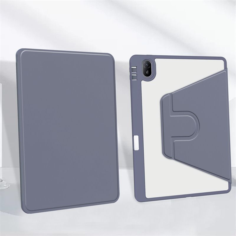 Protective Case for Huawei Matepad SE11 2024 with Pen Holder 360 Degree Swivel Protective Stand Smart Tablet Ultra Slim Hard Case Folio Cover Transparent Back