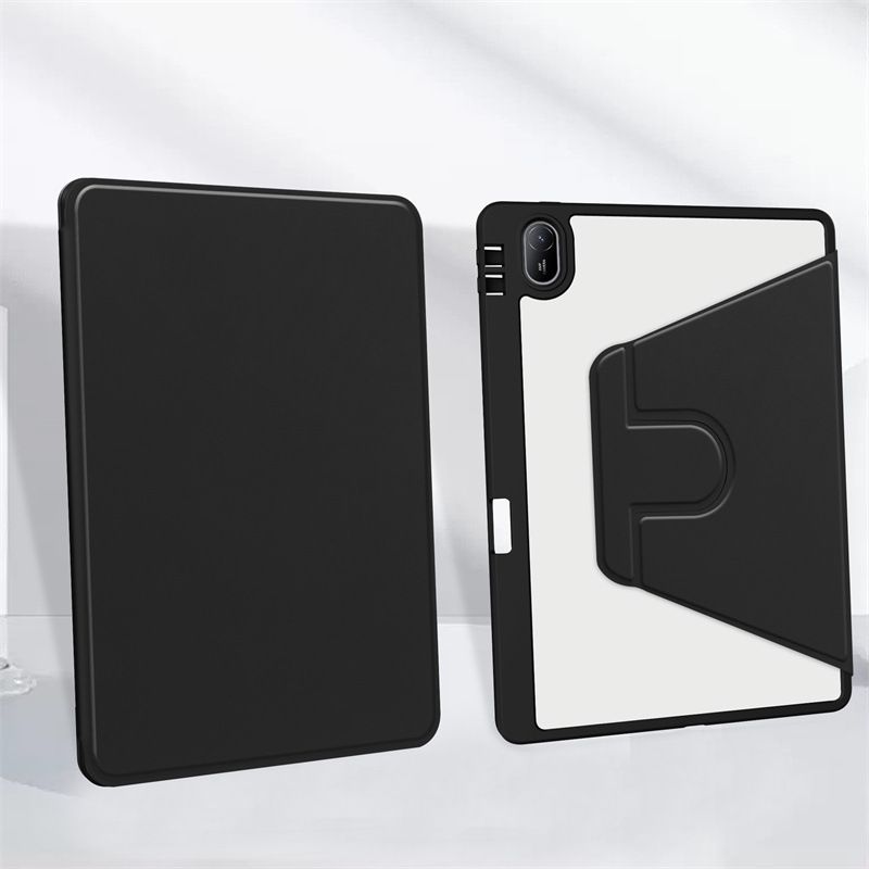 Protective Case for Huawei Matepad SE11 2024 with Pen Holder 360 Degree Swivel Protective Stand Smart Tablet Ultra Slim Hard Case Folio Cover Transparent Back