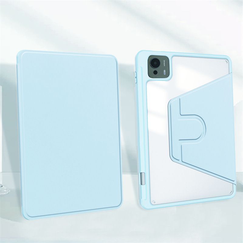 Protective Case for Xiaomi Pad 7 Ultra with Pen Holder 360 Degree Swivel Protective Stand Smart Tablet Ultra Slim Hard Case Folio Cover Transparent Back