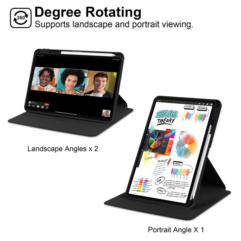 Protective Case for Xiaomi Pad 7 Ultra with Pen Holder 360 Degree Swivel Protective Stand Smart Tablet Ultra Slim Hard Case Folio Cover Transparent Back