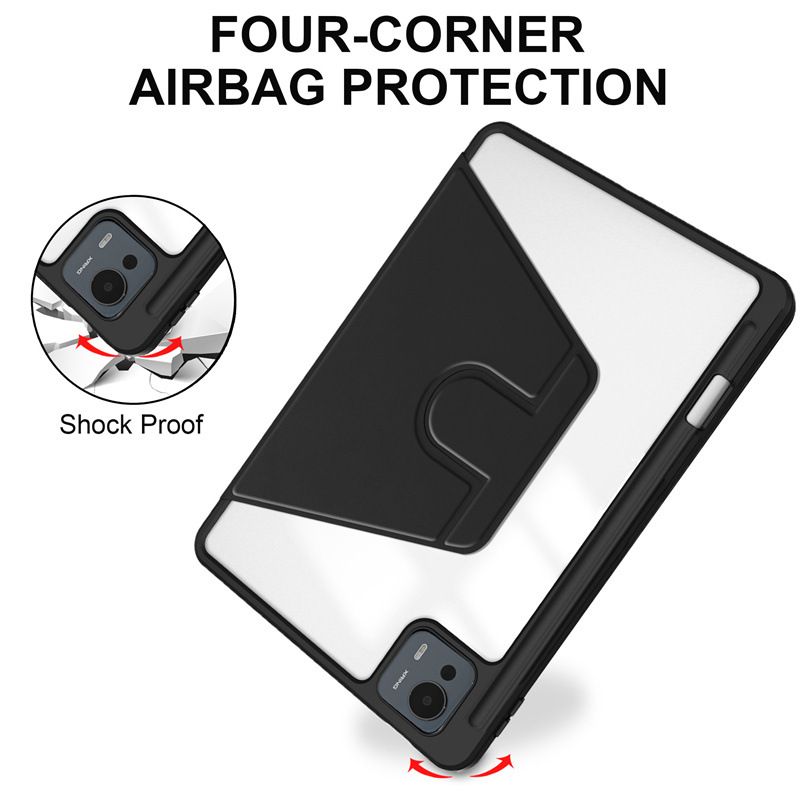 Protective Case for Xiaomi Pad 7 Ultra with Pen Holder 360 Degree Swivel Protective Stand Smart Tablet Ultra Slim Hard Case Folio Cover Transparent Back