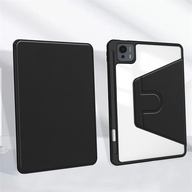 Protective Case for Xiaomi Pad 7 Ultra with Pen Holder 360 Degree Swivel Protective Stand Smart Tablet Ultra Slim Hard Case Folio Cover Transparent Back