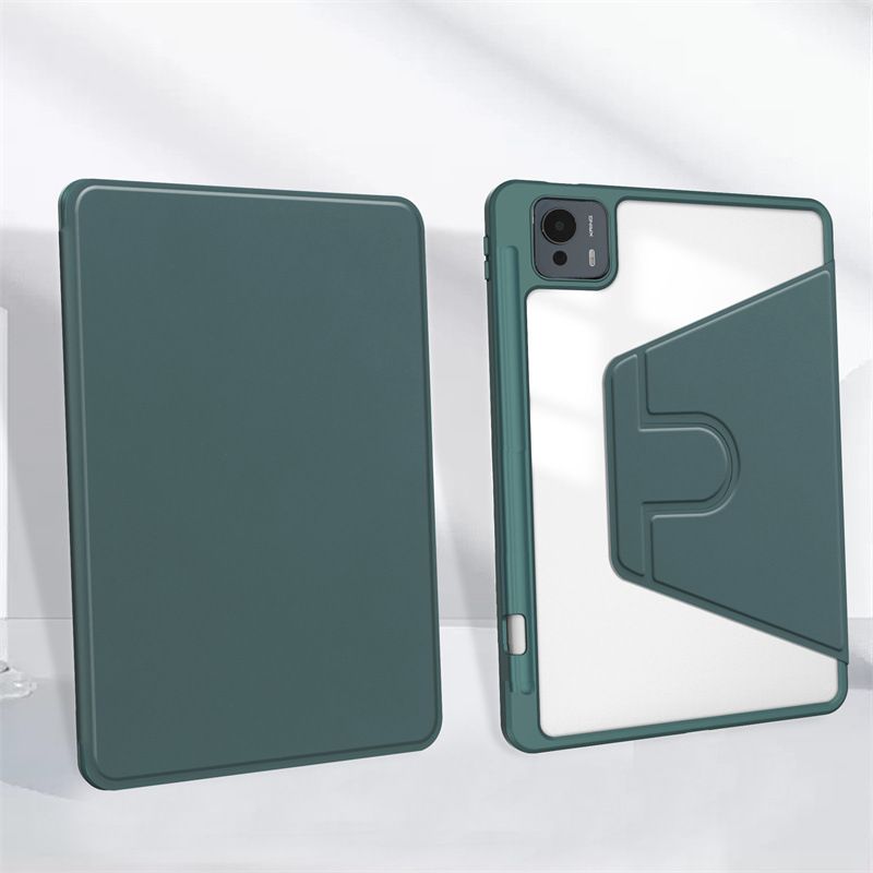 Protective Case for Xiaomi Pad 7 Ultra with Pen Holder 360 Degree Swivel Protective Stand Smart Tablet Ultra Slim Hard Case Folio Cover Transparent Back
