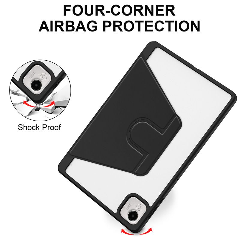 Protective Case for Honor Pad X9a 11.5-inch with Pen Holder 360 Degree Swivel Protective Stand Smart Tablet Ultra Slim Hard Case Folio Cover Transparent Back