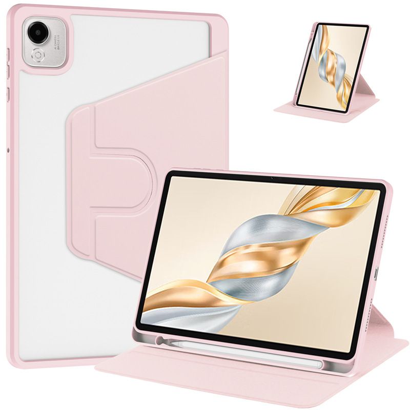 Protective Case for Honor Pad X9a 11.5-inch with Pen Holder 360 Degree Swivel Protective Stand Smart Tablet Ultra Slim Hard Case Folio Cover Transparent Back