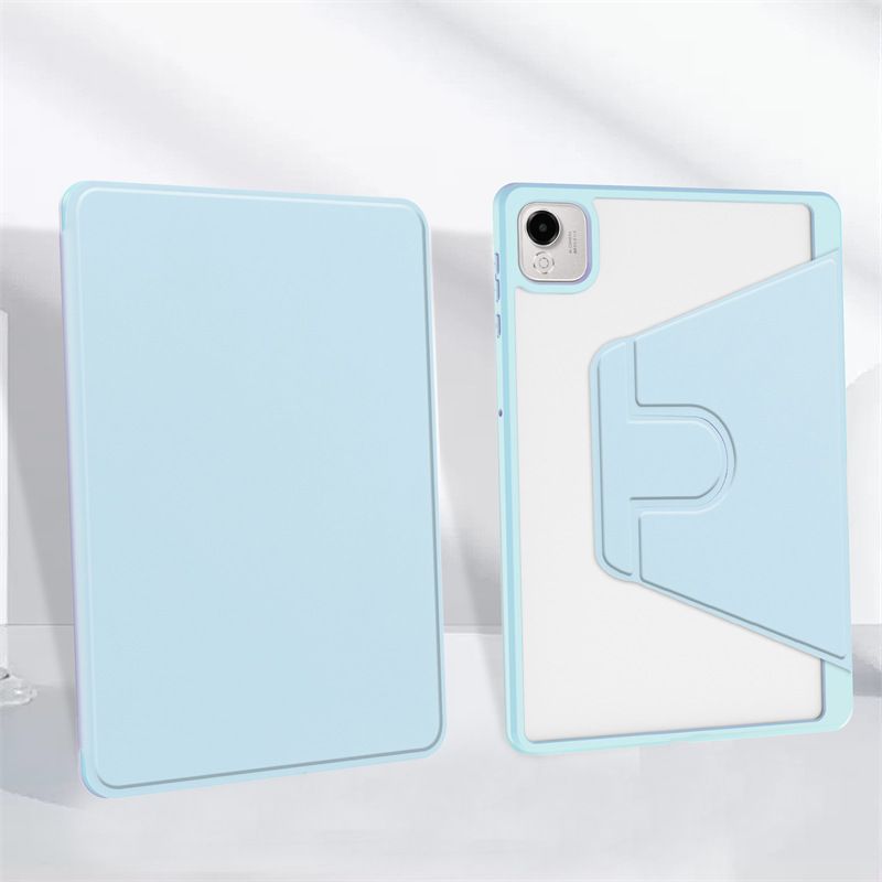 Protective Case for Honor Pad X9a 11.5-inch with Pen Holder 360 Degree Swivel Protective Stand Smart Tablet Ultra Slim Hard Case Folio Cover Transparent Back