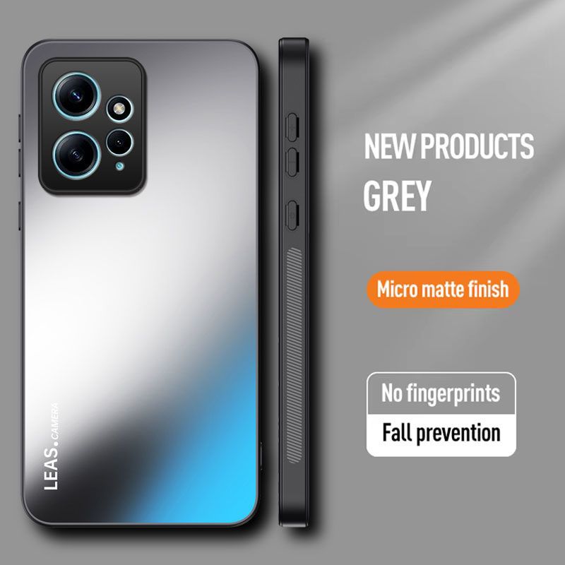 Matte Skin-feeling AG Lens Protection Hard Back Cover Case for Xiaomi Redmi Note 12 4G Soft TPU Phone Shell Bumper