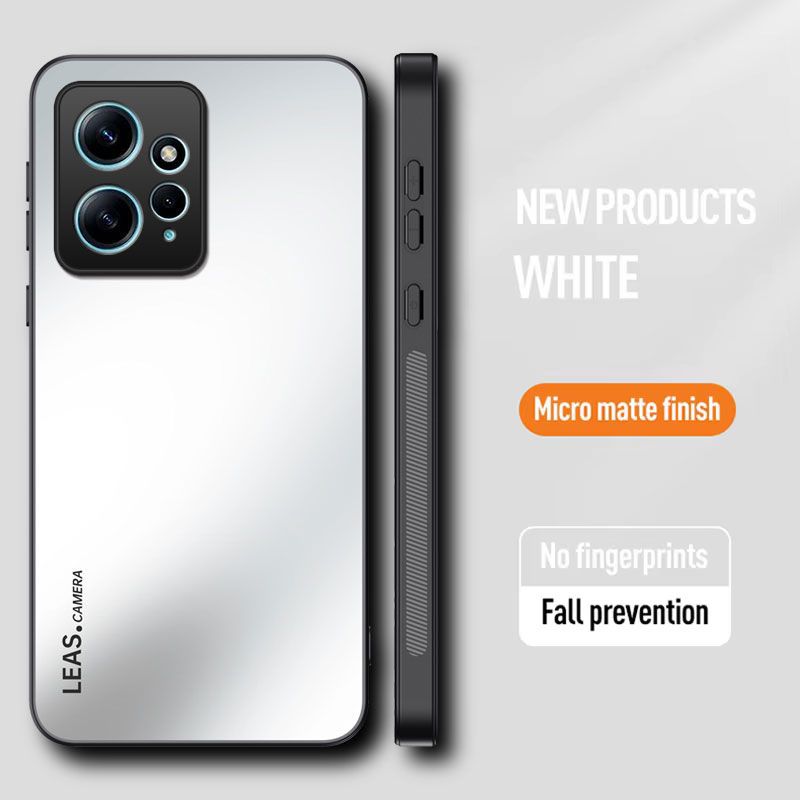 Matte Skin-feeling AG Lens Protection Hard Back Cover Case for Xiaomi Redmi Note 12 4G Soft TPU Phone Shell Bumper