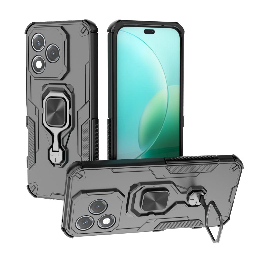 Case for Hono 400 Lite Shockproof Camera Protector Phone Case with Magnetic Ring Holder Phone Case